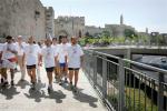 participants in the bethlehem jerusalem peace marathon small
